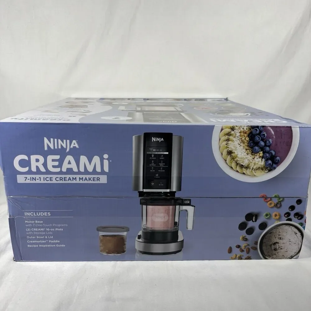 Ninja CREAMi 7-in-1 Ice Cream Maker 7 One-Touch Programs 800W 120V NC301